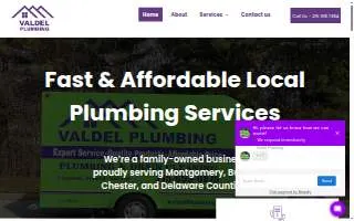 Valdel Plumbing website