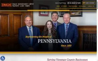 Dale Woodard Gent McFate Law Firm website