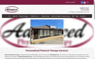 Advanced Physical Therapy of Philadelphia website