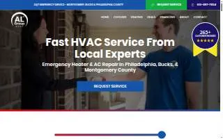 AirLife Smart HVAC & Air Purification website