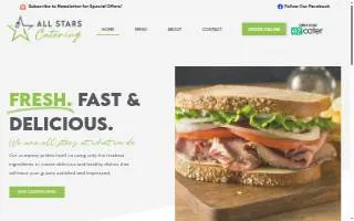 All Stars Catering website