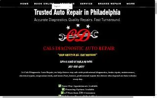 Cals Diagnostic Auto Repair website