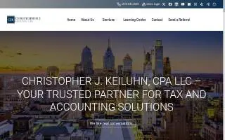 Christopher J. Keiluhn, CPA LLC website