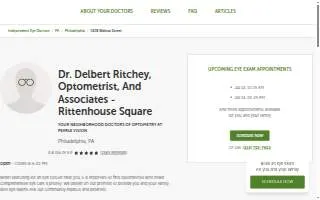 Dr. Delbert Ritchey, Optometrist, and Associates - Rittenhouse Square website