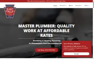 East Falls Plumbing & Heating website