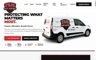 Evans Pest Control Inc website