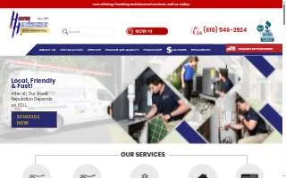 H & H Heating and Air Conditioning Inc. website