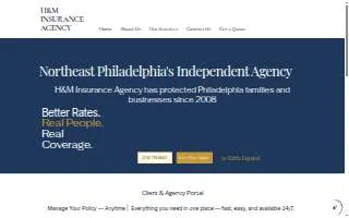 H&M Insurance Agency website
