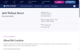 Jefferson Pharmacy - Walnut Street website
