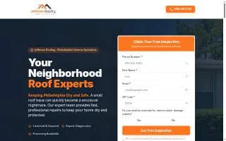 Jefferson Roofing & Exterior website