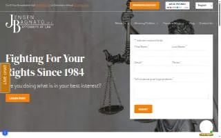 Jensen Bagnato, P.C. website