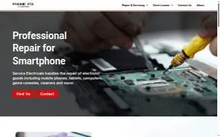 Phone Fix Accessories website