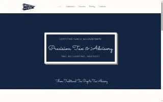 Precision Tax & Advisory website