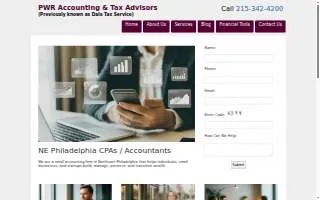 PWR Accounting & Tax Advisors website