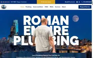 Roman Empire Plumbing, Heating & Cooling website