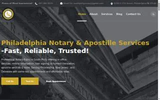 South Philly Notary & Apostille website