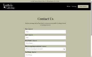 Tonito’s Catering