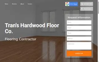 Tran's Hardwood Floor Co. website