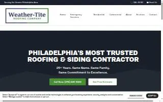 Weather-Tite Roofing Company Philadelphia website