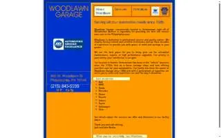 Woodlawn Garage website
