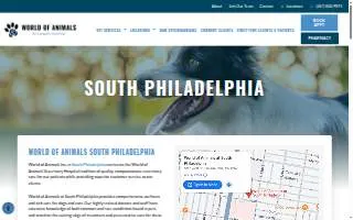 World of Animals at South Philadelphia website