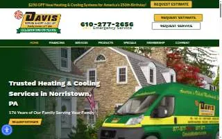 Davis Modern Heating & Cooling website