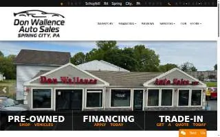 Don Wallence Auto Sales Inc website