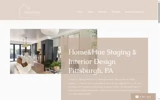 Home & Hue Staging & Interior Design of Pittsburgh website