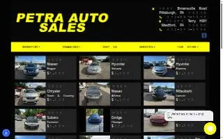 Petra Auto Sales website