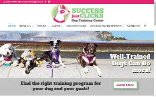 Success Just Clicks Dog Training website