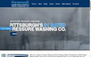 Keystone Pressure Washing & Roof Cleaning LLC of Plum website