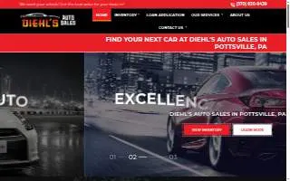 Diehl's Auto Sales website