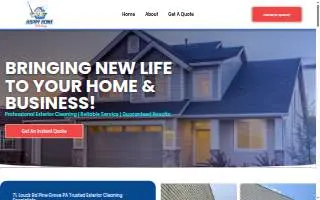 Happy Home Washing website