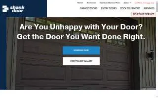 Shank Door website