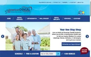 American Dental Solutions of Reading website