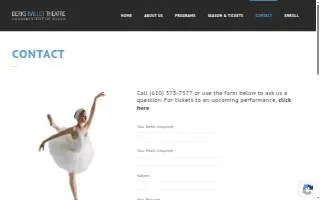 Berks Ballet Theatre Conservatory of Dance website