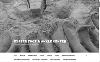 Exeter Foot & Ankle Center website