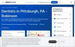 Aspen Dental - Pittsburgh, PA - Robinson website