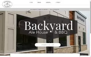Backyard Ale House website