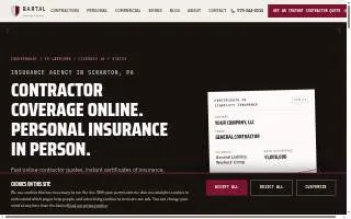Bartal Insurance website