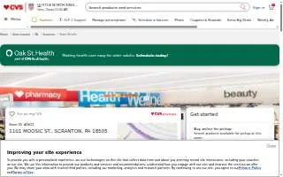 CVS Pharmacy of Scranton website