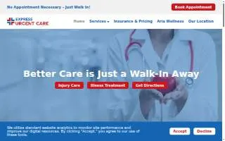 Express Urgent Care website