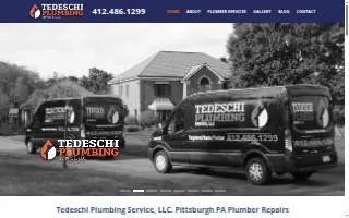 Tedeschi Plumbing Services website