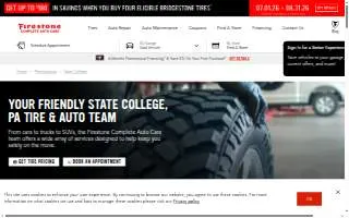 Firestone Complete Auto Care of State College website