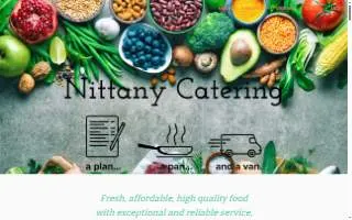 Nittany Catering website