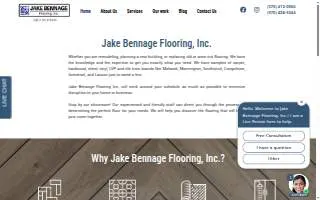 Jake Bennage Flooring Inc. website