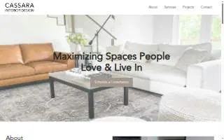 Cassara Interiors website