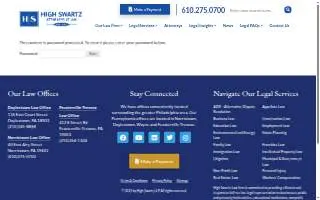 High Swartz LLP of Wayne website
