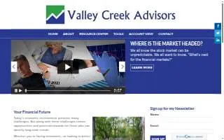 Valley Creek Advisors website