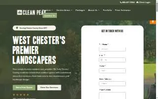 Clean Peak Landscaping of West Chester website